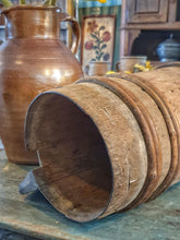 Load image into Gallery viewer, Antique Swedish Coopered Pitcher - 19th Century Rustic Wood Jug