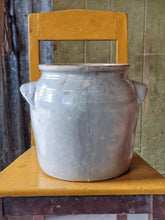 Load image into Gallery viewer, Large 19th-Century French Confit Pot – Normandy Terracotta with Greige Glaze