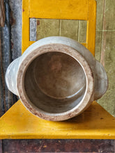 Load image into Gallery viewer, Large 19th-Century French Confit Pot – Normandy Terracotta with Greige Glaze