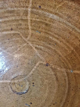 Load image into Gallery viewer, Antique French Terracotta Bowl c. 1700s - Olive Green Glazed Rustic Dairy Bowl