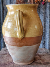 Load image into Gallery viewer, Vintage Hungarian Mustard Glaze Confit Pot – Rustic European Charm