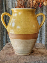 Load image into Gallery viewer, Vintage Hungarian Mustard Glaze Confit Pot – Rustic European Charm