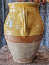 Load image into Gallery viewer, Vintage Hungarian Mustard Glaze Confit Pot – Rustic European Charm