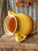Load image into Gallery viewer, Vintage Hungarian Mustard Glaze Confit Pot – Rustic European Charm