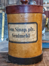 Load image into Gallery viewer, Antique German Wooden Apothecary Jar c. 1900