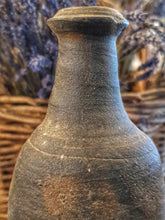 Load image into Gallery viewer, Antique Brittany Cider Bottle: Handmade 19th Century Rustic  Pottery