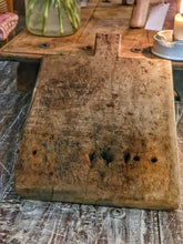 Load image into Gallery viewer, Antique French Farmhouse Chopping Board - 19th Century Rustic Charm