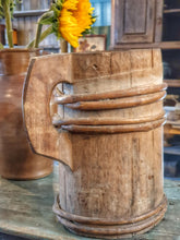 Load image into Gallery viewer, Antique Swedish Coopered Pitcher - 19th Century Rustic Wood Jug