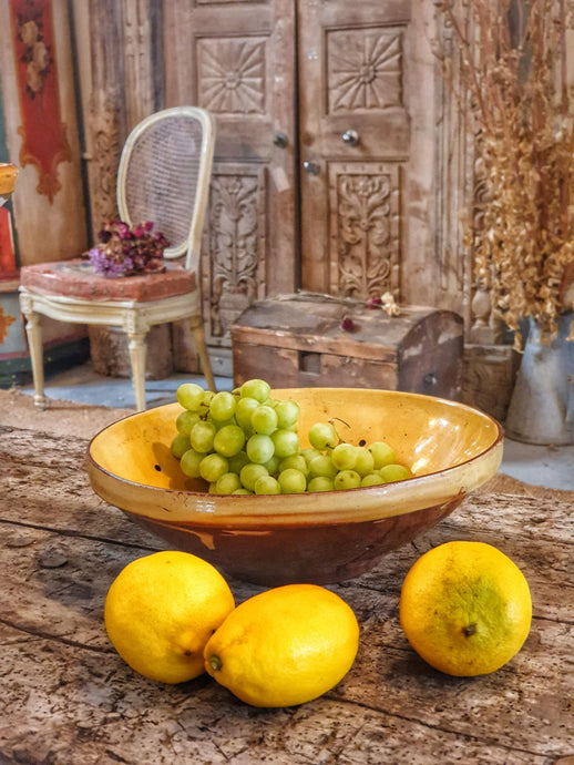Antique French Terracotta Berry Bowl - 19th Century Colander