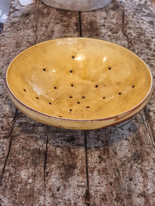 Antique French Terracotta Berry Bowl - 19th Century Colander