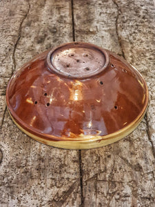 Antique French Terracotta Berry Bowl - 19th Century Colander