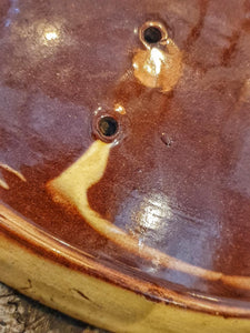 Antique French Terracotta Berry Bowl - 19th Century Colander