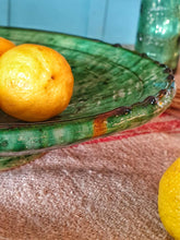 Load image into Gallery viewer, Rare Antique Moroccan Tamegroute Couscous Bowl With Green Drippy Glaze