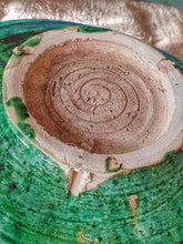 Load image into Gallery viewer, Rare Antique Moroccan Tamegroute Couscous Bowl With Green Drippy Glaze