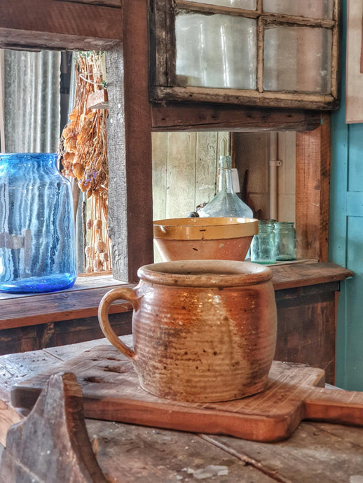 Early 19th Century French Confit Pot – Rustic Charm with a Primitive Twist