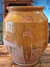 Load image into Gallery viewer, Antique French Confit Pot Authentic Provincial Terracotta Pottery with Aged Patina