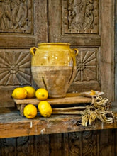 Load image into Gallery viewer, Antique 19th-Century French Confit Pot – Pale Mustard Glaze