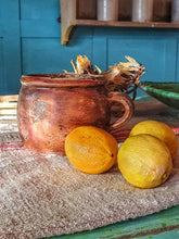 Load image into Gallery viewer, Petite Antique French Confit Pot Early 19th Century  | Rustic Farmhouse Pottery