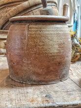 Load image into Gallery viewer, Early 19th-Century French Confit Pot – Rustic Village-Made Terracotta with Primitive Charm