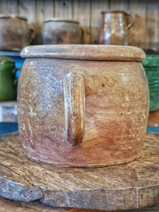 Rustic French Confit Pot Antique French Country Charm