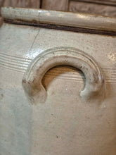 Load image into Gallery viewer, 19th Century French Cream Glazed Confit Pot with Iron Wire Repair