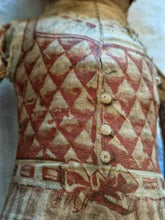 Load image into Gallery viewer, Antique Late Victorian Printed Cloth Girl Doll - Straw Filled Cloth Doll c.1890–1910