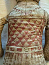 Load image into Gallery viewer, Antique Late Victorian Printed Cloth Girl Doll - Straw Filled Cloth Doll c.1890–1910