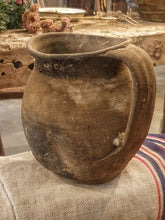 Load image into Gallery viewer, Authentic 19th Century Hungarian Terracotta Storage Pot Rustic Folk Pottery