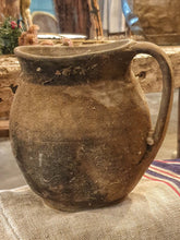 Load image into Gallery viewer, Authentic 19th Century Hungarian Terracotta Storage Pot Rustic Folk Pottery