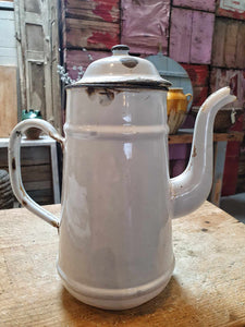 French Country Antique Enamel Coffee pot