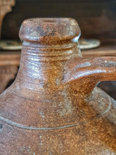 Load image into Gallery viewer, 18th Century French Salt Glazed Flagon – Rustic Terracotta Country Farmhouse Antique Pottery
