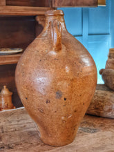 Load image into Gallery viewer, 18th Century French Salt Glazed Flagon – Rustic Terracotta Country Farmhouse Antique Pottery