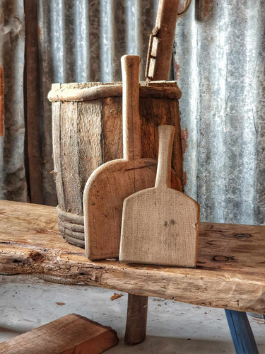 Pair of 19th-Century French Dairy Paddles – Rustic Farmhouse Charm