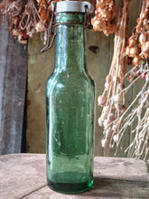 Load image into Gallery viewer, Rare Antique French L&#39;Idéale Canning Jar c. 1880 - Tall Green Glass Cylinder Style