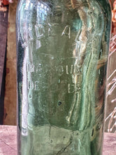 Load image into Gallery viewer, Rare Antique French L&#39;Idéale Canning Jar c. 1880 - Tall Green Glass Cylinder Style