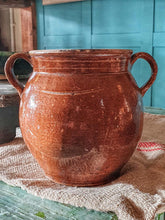 Load image into Gallery viewer, Antique French Provincial Milk Warmer (19th C) | Terracotta with Rare Triple Handles