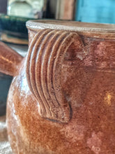 Load image into Gallery viewer, Antique French Provincial Milk Warmer (19th C) | Terracotta with Rare Triple Handles