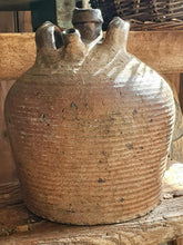 Load image into Gallery viewer, Rustic Antique French Walnut Oil Jar - 18th/19th Century Farmhouse Pottery