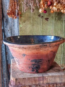 Early 19th Century Buckley Pottery Pancheon Bowl – Rustic Welsh Dairyware