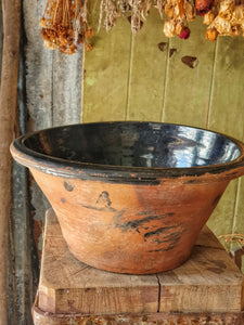 Early 19th Century Buckley Pottery Pancheon Bowl – Rustic Welsh Dairyware