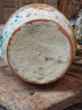 Load image into Gallery viewer, 19th Century French Jaspe Milk Jug – Rustic Pyrenean Pottery with Green Splatter Glaze