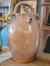 Load image into Gallery viewer, Antique 19th Century French Cruche with Rare Pink Glaze – Rustic South West France Pottery – Early Farmhouse Water Jar
