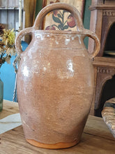Load image into Gallery viewer, Antique 19th Century French Cruche with Rare Pink Glaze – Rustic South West France Pottery – Early Farmhouse Water Jar