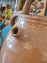 Load image into Gallery viewer, Antique 19th Century French Cruche with Rare Pink Glaze – Rustic South West France Pottery – Early Farmhouse Water Jar