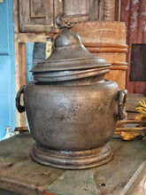 Load image into Gallery viewer, Rustic Antique French 19th Century Pewter Tureen With A Delightful Dolphin Finial.