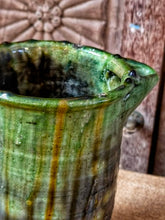 Load image into Gallery viewer, Authentic Tamegroute Green Glazed Pottery Jug
