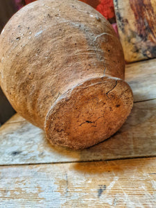 French Antique Rustic Confit Pot