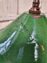 Load image into Gallery viewer, French vintage Green Enamel Pendant Light Industrial Rustic Farmhouse home lighting dusty gems interiors nantwich