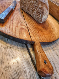 Antique French country chopping board bread board Charcuterie board for prooving sourdough Farmhouse table fresh baked bread cottage kitchen charm for your rustic home super serving board  cheese board dusty gems interiors nantwich