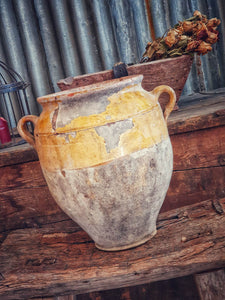 Antique French Country Confit Pot